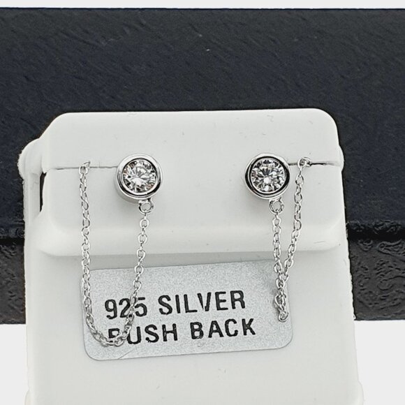 925 sterling silver luxury CZ earrings for women/girls, Best forRJUS2153 - Picture 7 of 10